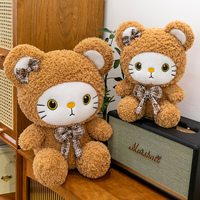 Nouveaux jouets en peluche chat KT mignons 2025, jouets en peluche animaux, petite poupée chat en peluche, poupées animaux doux, jouets en peluche chat blanc