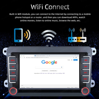 Autoradio Android 15 7 pouces sans fil Carplay 2 DIN Bluetooth FM RDS pour Volkswagen/Passat/Polo/Golf 5 6/Touran Lecteur DVD de voiture Android VW