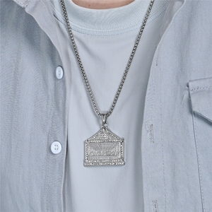Collares <span class=keywords><strong>de</strong></span> Moda Hip Hop con Colgante <span class=keywords><strong>de</strong></span> <span class=keywords><strong>la</strong></span> Última Cena en Acero Inoxidable Resistente al Agua, Joyería Religiosa <span class=keywords><strong>de</strong></span> Tendencia para Hombre, Venta al Por Mayor 2025 - Product Image 4