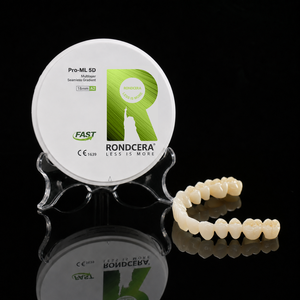 Disco de Zirconia Rondcera Pro-ML 5D 95mm Compatible con el Sistema <span class=keywords><strong>Zirkonzahn</strong></span>, Zirconia Dental Natural de Alta Tenacidad 800MPa-1350MPa - Product Image 2