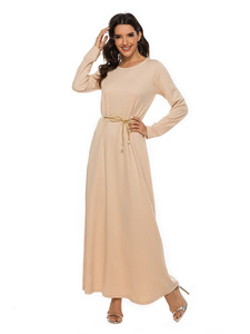 Vestido Interior de Manga Larga de Alta Calidad 2026, 220g, 85% Algodón, con Cinturón, Estilo Dulce y Versátil - Product Image 2
