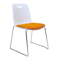 Chaises de bureau ergonomiques confortables en plastique pour visiteurs, empilables, pour salles de conférence, vente en gros d'usine