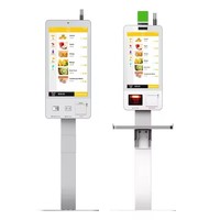 Imprimante thermique de kiosque de libre-service de 21.5 pouces de bureau/colonne Android/Windows Scanner 1D/2D SDK conception debout de plancher pour l'ordre