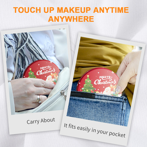 Cầm tay gấp có thể sạc lại LED thắp sáng du lịch 1X 10x Độ phóng đại xách tay Vòng Magnifying nhỏ gọn gương trang điểm cho quà tặng - Product Image 4