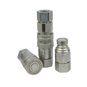 Raccords de tuyaux hydrauliques à face plate en acier inoxydable, raccords à déconnexion rapide - Product Image 1