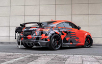 Kit carrosserie en fibre de carbone - Compatible avec Audi TT RS 2015-2019, lèvre avant, diffuseur arrière, jupes latérales, spoiler, haute qualité, ajustement parfait