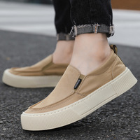 Chaussures décontractées pour homme, taille 48, haute qualité, confortables, à enfiler, style mode, baskets en toile