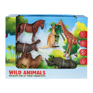 6 uds en <span class=keywords><strong>caja</strong></span> de exhibición paquete PVC plástico hueco dinosaurio animales juguetes para niños 3 a 6 - Product Image 4