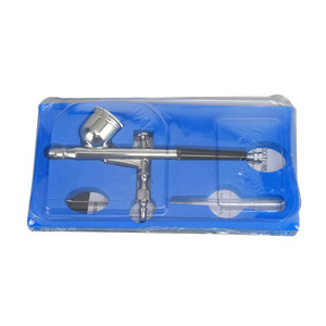 Aérographe externe réglable HD-130 à double action, alimentation par gravité, portable, pour travaux artistiques (0.2, 0.3, 0.5, 0.8) - Product Image 4