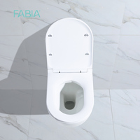 Articles sanitaires FABIA, approuvés CE, pour projets hôteliers, salles de bain commerciales, vente en gros, standard australien, cuvette en céramique blanche, siphon...