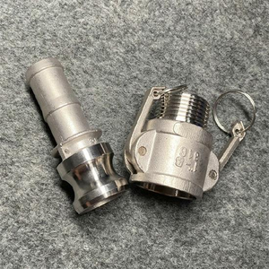 Acoplamiento Rápido Camlock de Acero Inoxidable 304, Superficie Lisa, 1 Pulgada, Tipo <span class=keywords><strong>B</strong></span>, con Roscas NPT y BSPT - Product Image 2