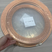 Climatiseur AC de tuyau de bobine de cuivre de 1/2 '', tuyau de cuivre de crêpe de roulement de 3/4'' 3/8''