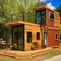 Cabines mobiles de construction moderne, maisons préfabriquées en bois, maisons modulaires portables, maisons minuscules transportables, maisons préfabriquées en conteneurs
