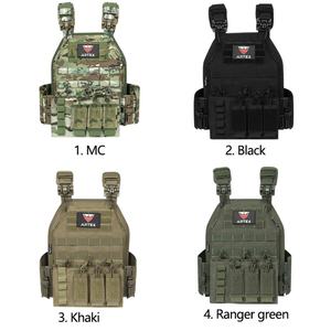 เสื้อเกราะกันกระสุนแบบถอดได้ Black Molle อุปกรณ์ป้องกันตัวทางยุทธวิธี เสื้อเกราะแบบปลดเร็วสำหรับผู้ชาย - Product Image 6