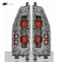 Pour 2024 Jetour Traveler/Shanghai T2 : Feu arrière Star Defender rouge foncé et blanc à motif carbone forgé – Vente en gros usine
