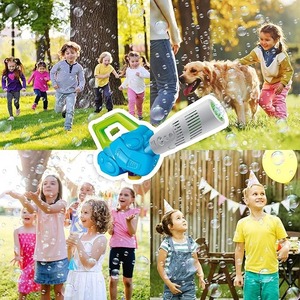 Souffleur à bulles OEM ODM avec <span class=keywords><strong>3</strong></span> solutions de recharge, jouet à bulles amusant, machine à bulles d'extérieur pour enfants, activités de plein air estivales, jouets - Product Image 5