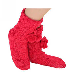 Pantofole da Interno Bianche per <span class=keywords><strong>Donna</strong></span> con Fodera Super Confortevole e Pompon, per Uso Quotidiano Invernale - Product Image 2