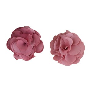 Flor de camelia hecha a mano en chifón de 5 cm para bricolaje, accesorios para el cabello, ropa y zapatos - Product Image 5