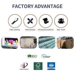 도매 하트 모양의 헤어 브러시 15.5x7.5cm 미니 쿠션 헤어 브러시 멧돼지 + 나일론 강모 휴대용 마사지 헤어 브러시 - Product Image 6