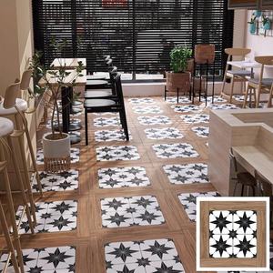 بورسلين خشبي منقوش بنمط أزهار مقاس 600*600 منقوش بالكامل 60×60 بلاط أرضيات غير لامع مزجج بتصميم ريفي لغرفة المعيشة - Product Image 2