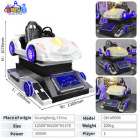 Simulateur de course VR à siège unique, voiture de sport VR, équipement de course en réalité virtuelle pour salle de jeux VR