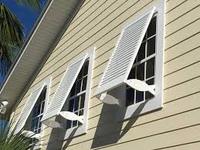 Bermudes Style Bahama aluminium persiennes fixes volets stores draperie plage extérieur intimité protéger parasol fenêtre persiennes