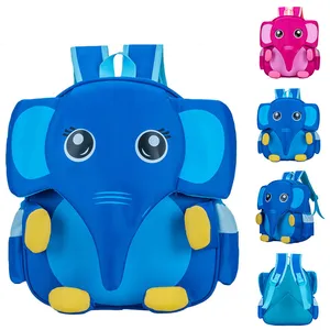 YWMX maternelle dessin animé mignon éléphant sac à dos pour enfants sac réglable sac à bandoulière en gros