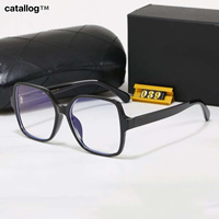 Lunettes de vue rétro tendance à grande monture carrée, verres plats anti-lumière bleue, durables, 039, lunettes de soleil de luxe pour hommes et femmes