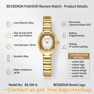 Montre-bracelet délicate en alliage fin avec boîtier en alliage et fermoir en cuivre pour un look décontracté et formel - Product Image 6
