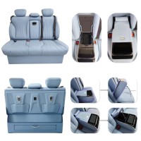Nuevo Modelo 2026: Sofá Cama Multifunción con Pantalla Táctil Inteligente, Cajón y Asiento de Cuero de Aviación Personalizable