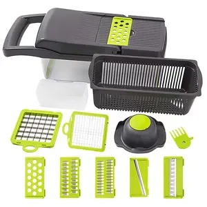 Multifunctionele Groentesnijder Fruitsnijmachine Rasp Shredders Afvoermand Snijmachine 8 In 1 Gadgets Keuken Accessoires