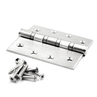 Charnières de porte en acier inoxydable robustes avec roulements à billes de 3 mm pour portes en bois et en acier