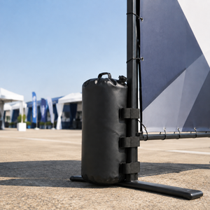 <span class=keywords><strong>Sac</strong></span> lesté pliable portable 10L en PVC étanche et rechargeable pour tente, auvent, parapluie – Contrepoids robuste et sécurisé - Product Image 2