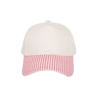 Gorra de Béisbol Unisex de Seis Paneles con Bordado a Rayas, Transpirable, Ajustable, para las Cuatro Estaciones, de Algodón y Poliéster, para Adultos