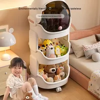 Étagère de rangement multi-niveaux grande capacité pour poussette, motif dessin animé mignon, pour produits pour bébés, collations et vaisselle domestiques