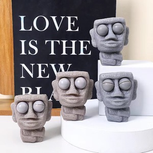 ของเล่นบีบหน้าตุ๊กตาแสดงอารมณ์ ของเล่นบีบคลายเครียด ของเล่นบีบตาโป๊ปปิท ของเล่นระบายอารมณ์ ของขวัญสำหรับเด็ก ตาสีเขียวกระเด้ง - Product Image 3