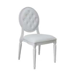 Alüminyum düğün otel Louis hayalet sandalye kumaş Metal Louis yemek sandalye olay parti için
