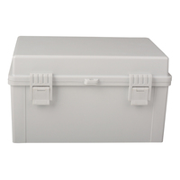 Boîte de distribution électrique étanche IP66 en ABS avec charnières, certifiée CE, 400x300x170, pour extérieur, plage de température