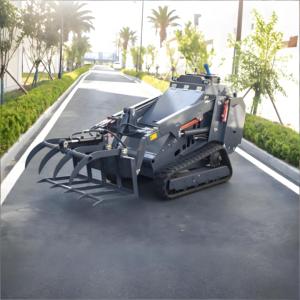 Minipala <span class=keywords><strong>Skid</strong></span> <span class=keywords><strong>Steer</strong></span> con Motore Kubota Diesel e Pinza, Vendita Diretta dalla Fabbrica Cinese - Product Image 1