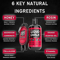 Personnalisation en usine – Craie liquide au carbonate de magnésium 50 ml 200 ml pour mains sèches, idéale pour l'haltérophilie, les prises de force en gym et la pole dance