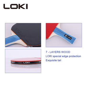 Ainzuloki — ensemble de raquettes de Tennis de Table professionnelles, en bois pur, raquette avec 2 raquettes, 3 balles, accessoire personnalisé - Product Image 4