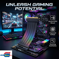Câble d'extension Riser PCIe 4.0 X16 d'usine 64 Go/s 16 GT/s pleine vitesse compatible avec les cartes graphiques RTX 5090 5080 RX 7900 XT et les modèles antérieurs PCIe pour ordinateur