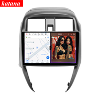 Autoradio DVD multimédia Android 14 120W X 6CH Série Katana pour Nissan Sunny 2014-2016 8+256GB avec navigation