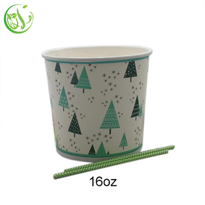 Bán buôn tùy chỉnh có thể tái chế 16oz giấy dùng một lần <span class=keywords><strong>Ice</strong></span> Cream <span class=keywords><strong>cup</strong></span> - Product Image 3