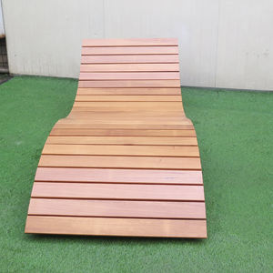 Usine en gros Urban extérieur hôtel Chaise en bois salon piscine côté teck fabricant de chaises longues en bois - Product Image 6