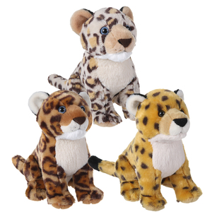 Jouets en peluche léopard des neiges réalistes, mascotte de simulation, jouets en peluche léopard sauvage sur mesure - Product Image 1
