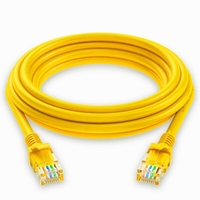 Cable de Conexión Ethernet CAT5e UTP Directo de Fábrica, 100% Cobre Puro, RJ45, PVC, Cable de Red para Interiores/Exteriores, 0.5m-100m