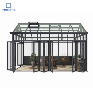 Cour chinoise moderne Jardin Sun Room Cercle d'affaires Magasins transparents avec isolation phonique Salle de soleil en verre trempé - Product Image 6