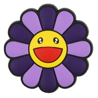 OME Cartoon PVC Rubber Murakami Charms Accessoires Boutons pour enfants Décoration de chaussures Accessoires Tournesol Charms de chaussures