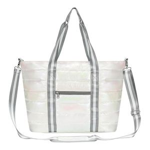 <b>Women</b> Tote Quilted Puffer <b>Work</b> Shoulder <b>Bag</b> With Laptop Compartment Trolley Sleeve Large Puffy Travel Handbag Oem - Product Image 2